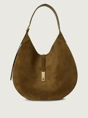 POLO RALPH LAUREN Skórzane hobo ID Collection