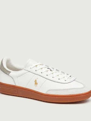 POLO RALPH LAUREN Skórzane sneakersy BEDFORD | zamsz biały