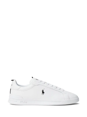 POLO RALPH LAUREN Skórzane sneakersy Grosgrain biały