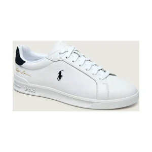 POLO RALPH LAUREN Skórzane sneakersy Heritage Court | zamsz