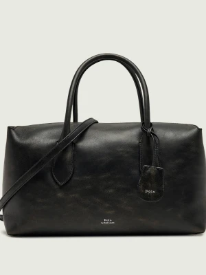 POLO RALPH LAUREN Skórzany kuferek Bellport czarny