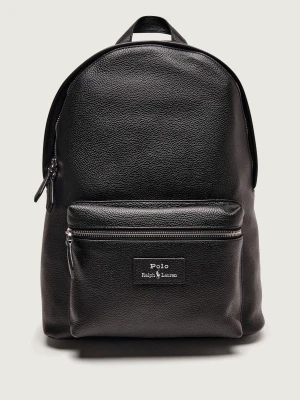 POLO RALPH LAUREN Skórzany plecak czarny