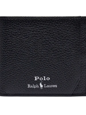 POLO RALPH LAUREN Skórzany portfel czarny