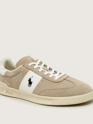 POLO RALPH LAUREN Sneakersy AERA | zamsz beżowy