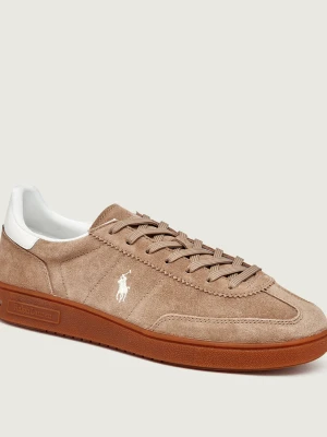 POLO RALPH LAUREN Sneakersy Bedford | zamsz brązowy