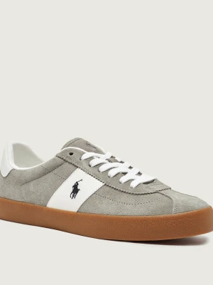 POLO RALPH LAUREN Sneakersy Court Vulc | zamsz szary