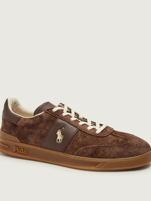 POLO RALPH LAUREN Sneakersy Heritage Aera | zamsz brązowy