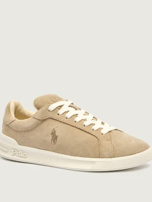 POLO RALPH LAUREN Sneakersy HERITAGE COURT II | zamsz beżowy
