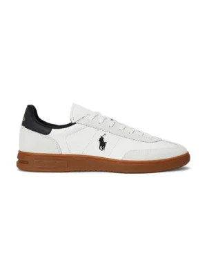 Polo Ralph Lauren sneakersy skórzane Bedford Pp męskie kolor biały 809961181001