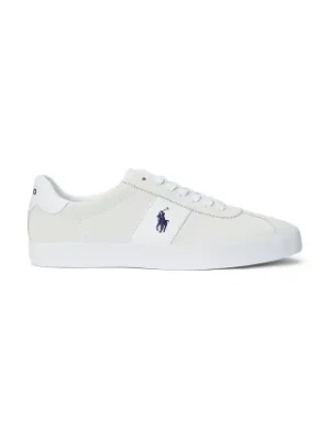 Polo Ralph Lauren sneakersy skórzane Court Vlc męskie kolor biały 816961260001