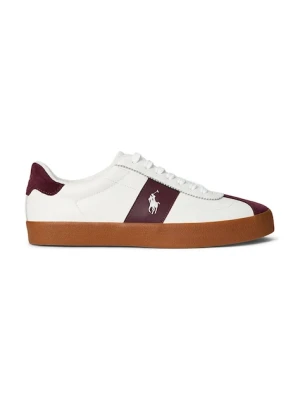 Polo Ralph Lauren sneakersy skórzane Court Vlc Pp kolor biały 816974111001