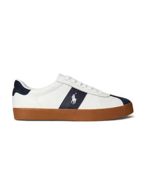 Polo Ralph Lauren sneakersy skórzane Court Vlc Pp męskie kolor biały 816974111003