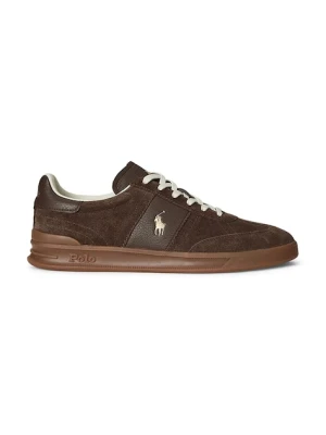 Polo Ralph Lauren sneakersy skórzane Hrt Aera Pp kolor brązowy 809973707001