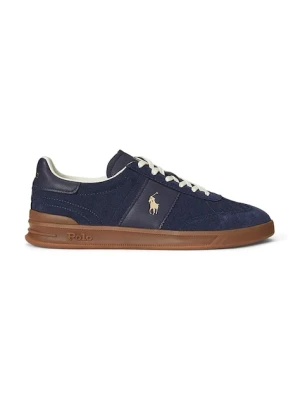 Polo Ralph Lauren sneakersy skórzane Hrt Aera Pp kolor granatowy 809973707002