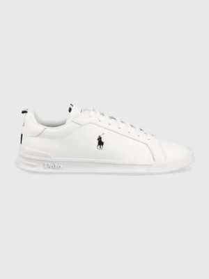 Polo Ralph Lauren sneakersy skórzane Hrt Ct II kolor biały 809860883006