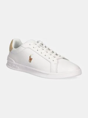 Polo Ralph Lauren sneakersy skórzane Hrt Ct II kolor biały 809940762001