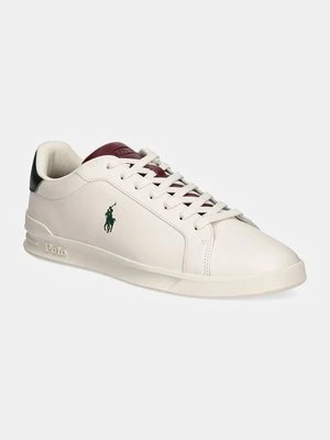 Polo Ralph Lauren sneakersy skórzane Hrt Ct II kolor biały 809949791001