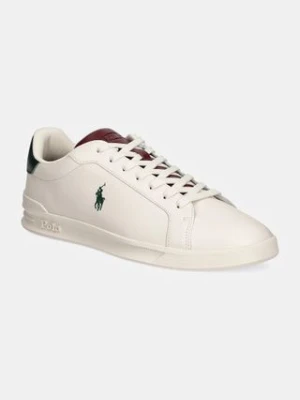Polo Ralph Lauren sneakersy skórzane Hrt Ct II kolor biały 809949791001