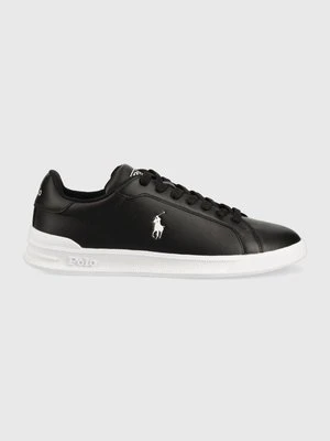 Polo Ralph Lauren sneakersy skórzane Hrt Ct II kolor czarny 809845109009