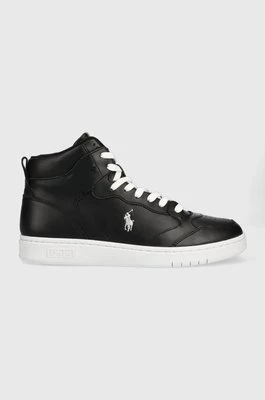 Polo Ralph Lauren sneakersy skórzane Polo Crt kolor czarny 809877680002
