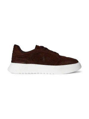 Polo Ralph Lauren sneakersy skórzane Rlite Sport męskie kolor brązowy 809974099002