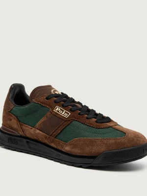 POLO RALPH LAUREN Sneakersy VARICK | zamsz brązowy