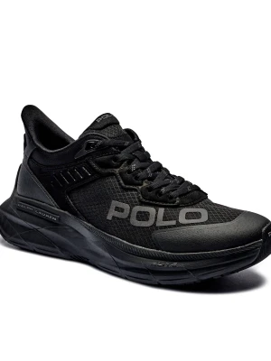 POLO RALPH LAUREN Sneakersy | z dodatkiem skóry czarny