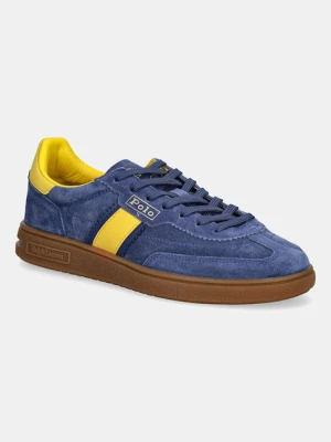 Polo Ralph Lauren sneakersy zamszowe Bedford damskie kolor granatowy 804975536001