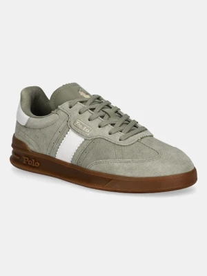 Polo Ralph Lauren sneakersy zamszowe Htr Aera damskie kolor zielony 804956688009