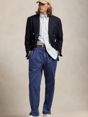 Polo Ralph Lauren spodnie bawełniane kolor granatowy w fasonie chinos 710850209