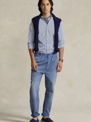 Polo Ralph Lauren spodnie bawełniane Pant kolor niebieski proste 710923848