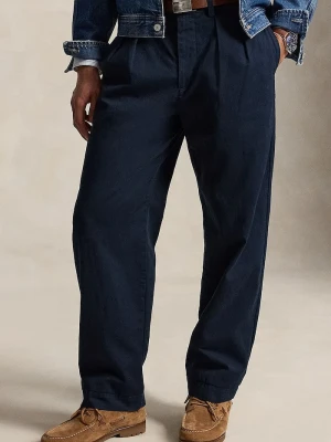 Polo Ralph Lauren spodnie chinos damskie bawełniane granatowy