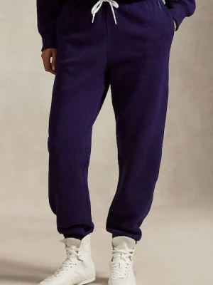 Polo Ralph Lauren spodnie dresowe damskie kolor fioletowy gładkie 211971700