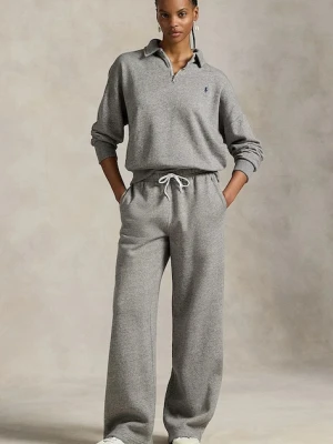 Polo Ralph Lauren spodnie dresowe damskie kolor szary gładkie 211977959