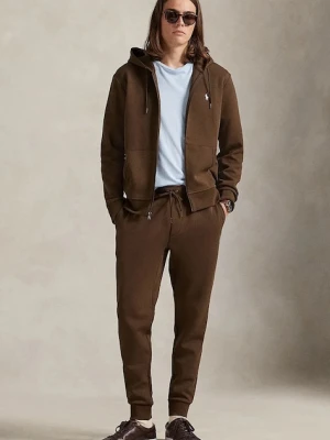 Polo Ralph Lauren spodnie dresowe kolor brązowy gładkie 710881518