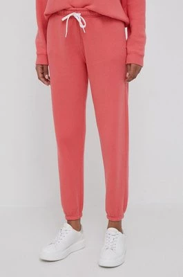 Polo Ralph Lauren spodnie dresowe kolor różowy gładkie
