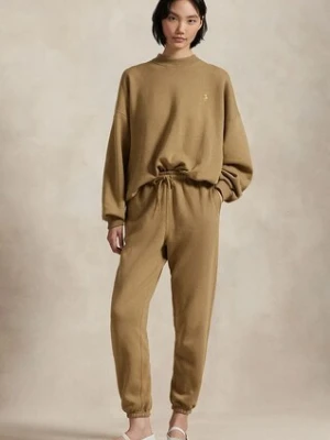 Polo Ralph Lauren spodnie dresowe kolor zielony gładkie 211961274