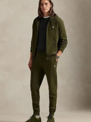 Polo Ralph Lauren spodnie dresowe kolor zielony gładkie 710881518