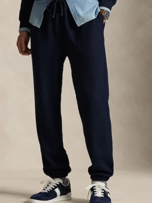 Polo Ralph Lauren spodnie dresowe męskie kolor granatowy gładkie 710980335