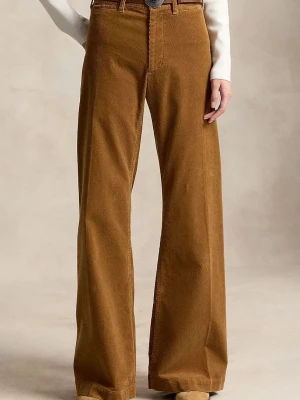 Polo Ralph Lauren spodnie flare z bawełną damskie