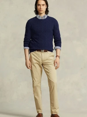 Polo Ralph Lauren spodnie męskie kolor beżowy proste 710675544