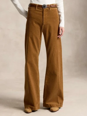 POLO RALPH LAUREN Spodnie | Relaxed fit | sztruks brązowy