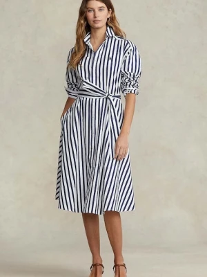 Polo Ralph Lauren sukienka bawełniana granatowy