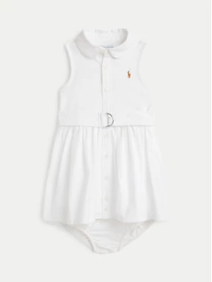 Polo Ralph Lauren Sukienka codzienna 310934188001 Biały Regular Fit
