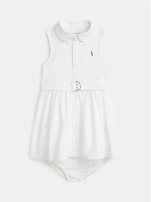 Polo Ralph Lauren Sukienka codzienna 310934188001 Biały Regular Fit