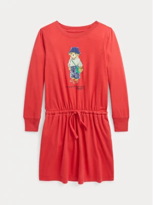 Polo Ralph Lauren Sukienka codzienna 312909702001 Czerwony Regular Fit