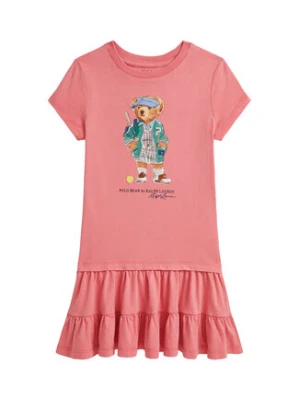 Polo Ralph Lauren Sukienka codzienna 312971130001 Różowy Regular Fit