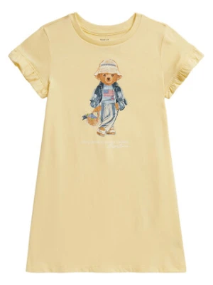 Polo Ralph Lauren Sukienka codzienna 312A11770001 Żółty Regular Fit