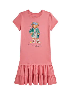 Polo Ralph Lauren Sukienka codzienna 313971130001 Różowy Regular Fit