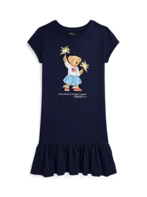 Polo Ralph Lauren Sukienka codzienna 313982151001 Granatowy Regular Fit